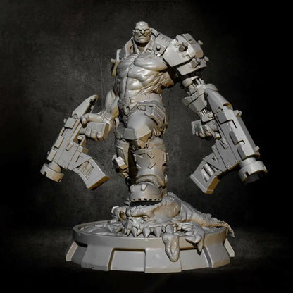 1/24 75mm Resin Model Kit Space Mercenary Orc Warrior Fantasy Unpainted - Model-Fan-Store