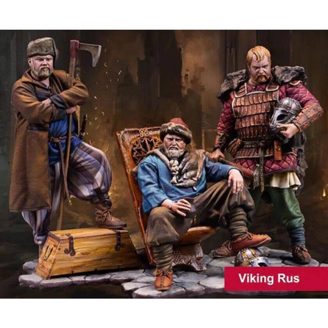 1/24 75mm Resin Model Kit Warriors Cossacks Merchants Unpainted A28 - Model-Fan-Store