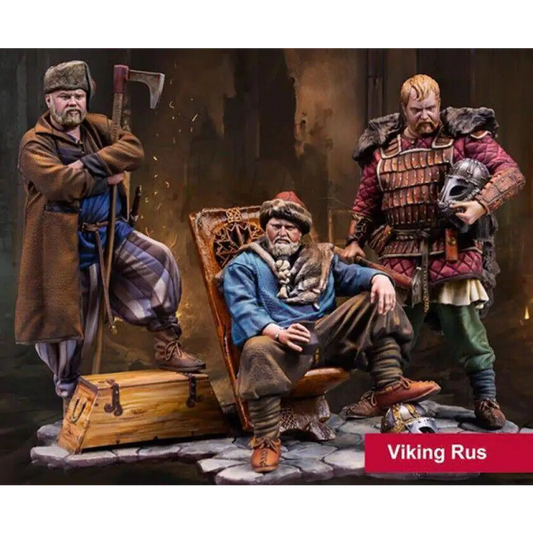 1/24 75mm Resin Model Kit Warriors Cossacks Merchants Unpainted A28 - Model-Fan-Store