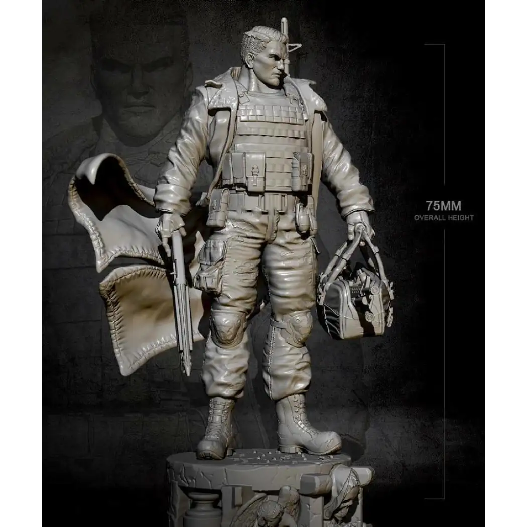 1/24 75mm Resin Superhero Model Kit Punisher Unpainted - Model-Fan-Store