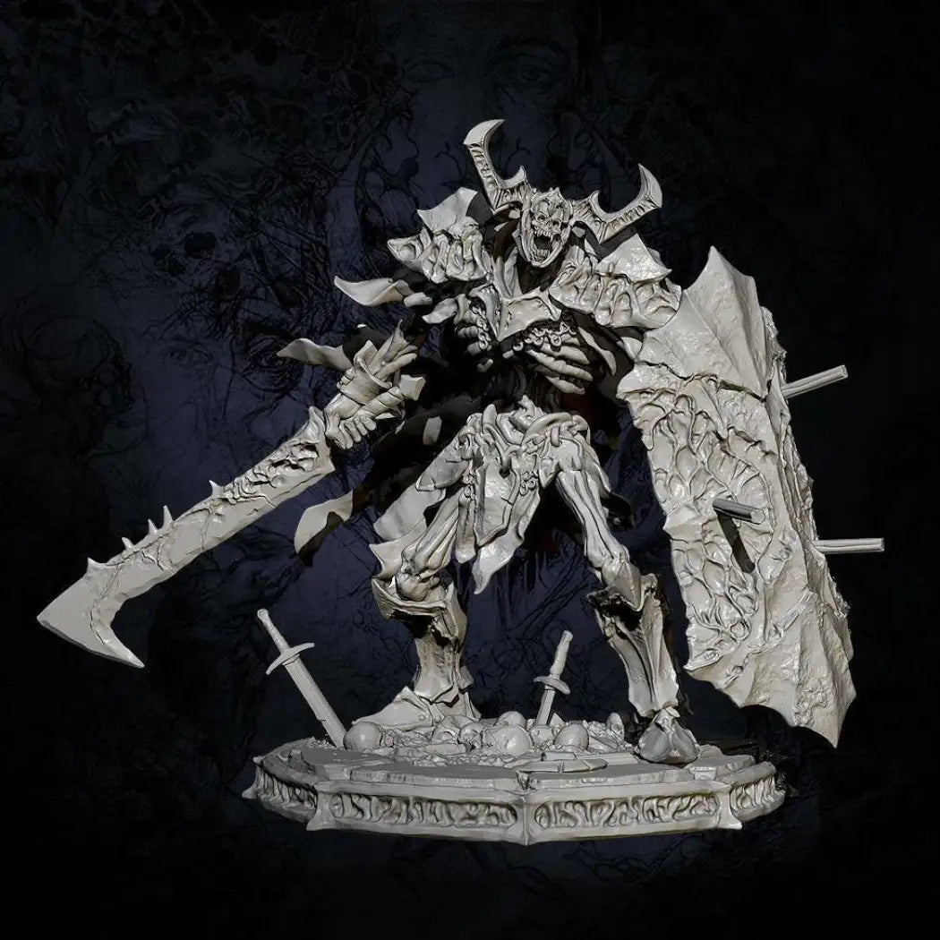 1/24 80mm Resin Model Kit Warrior Demon Servant Hell Skeleton Unpainted Unassembled - Model-Fan-Store