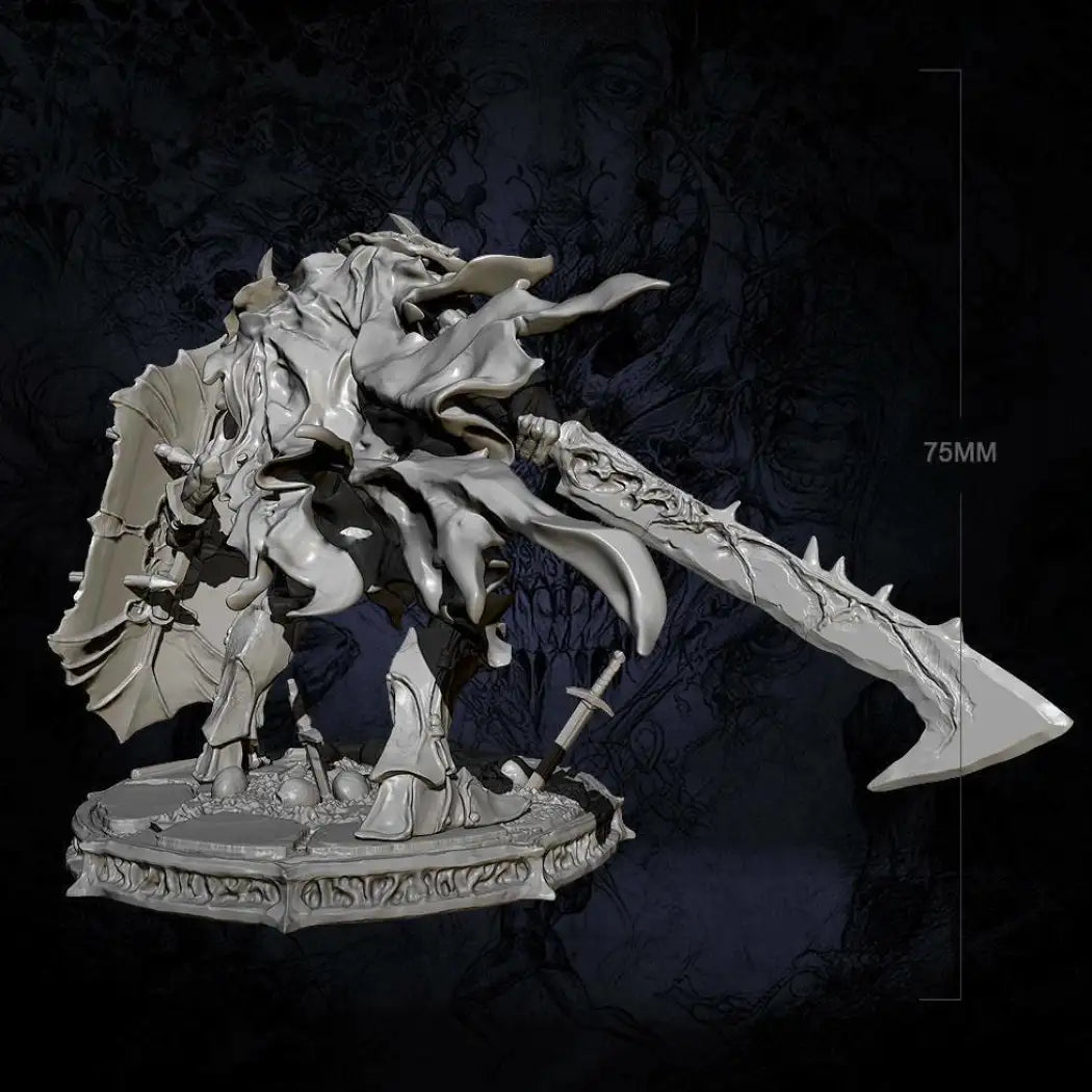 1/24 80mm Resin Model Kit Warrior Demon Servant Hell Skeleton Unpainted Unassembled - Model-Fan-Store