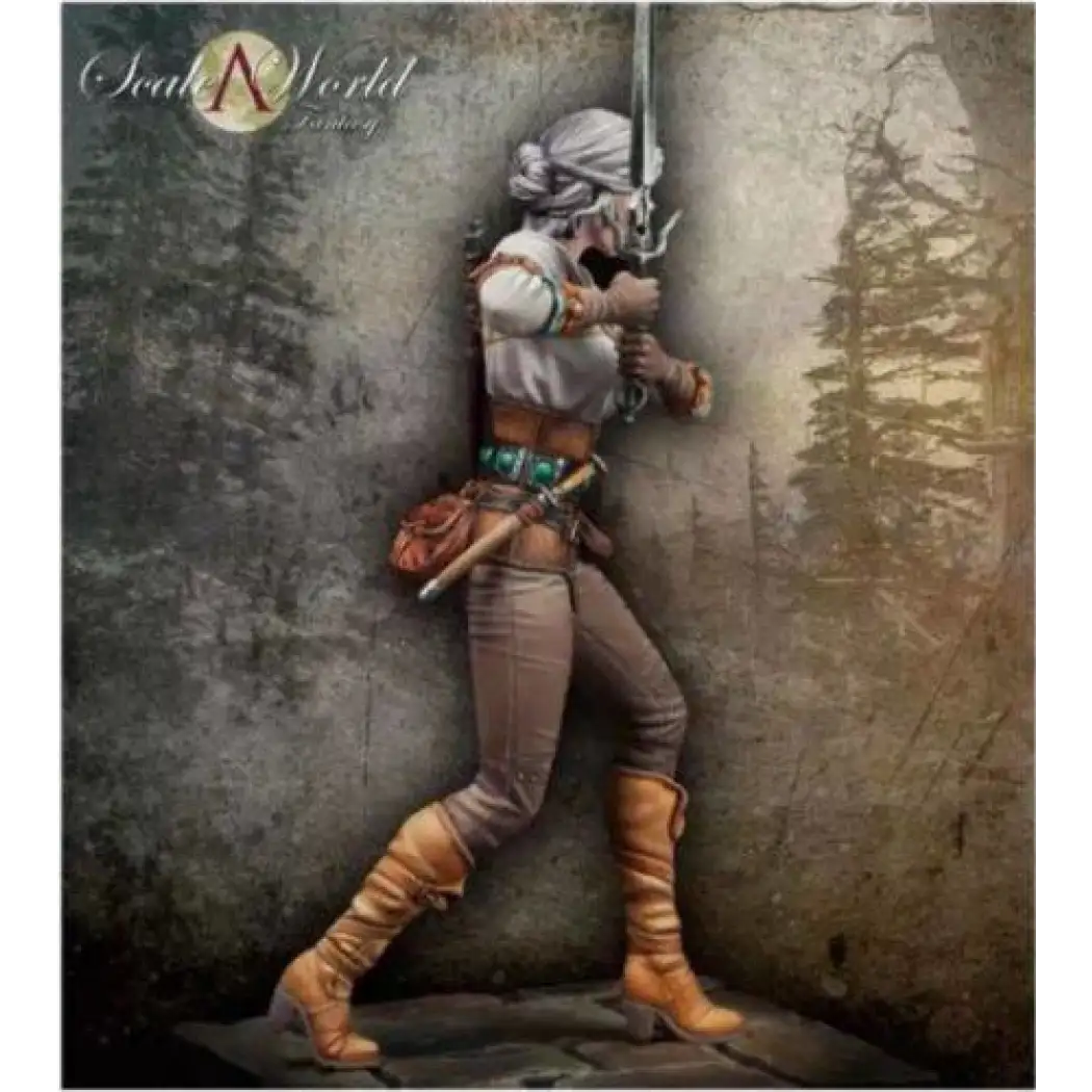 1/24 Resin Model Kit Beautiful Girl Woman Warrior Witch Hunter Unpainted - Model-Fan-Store