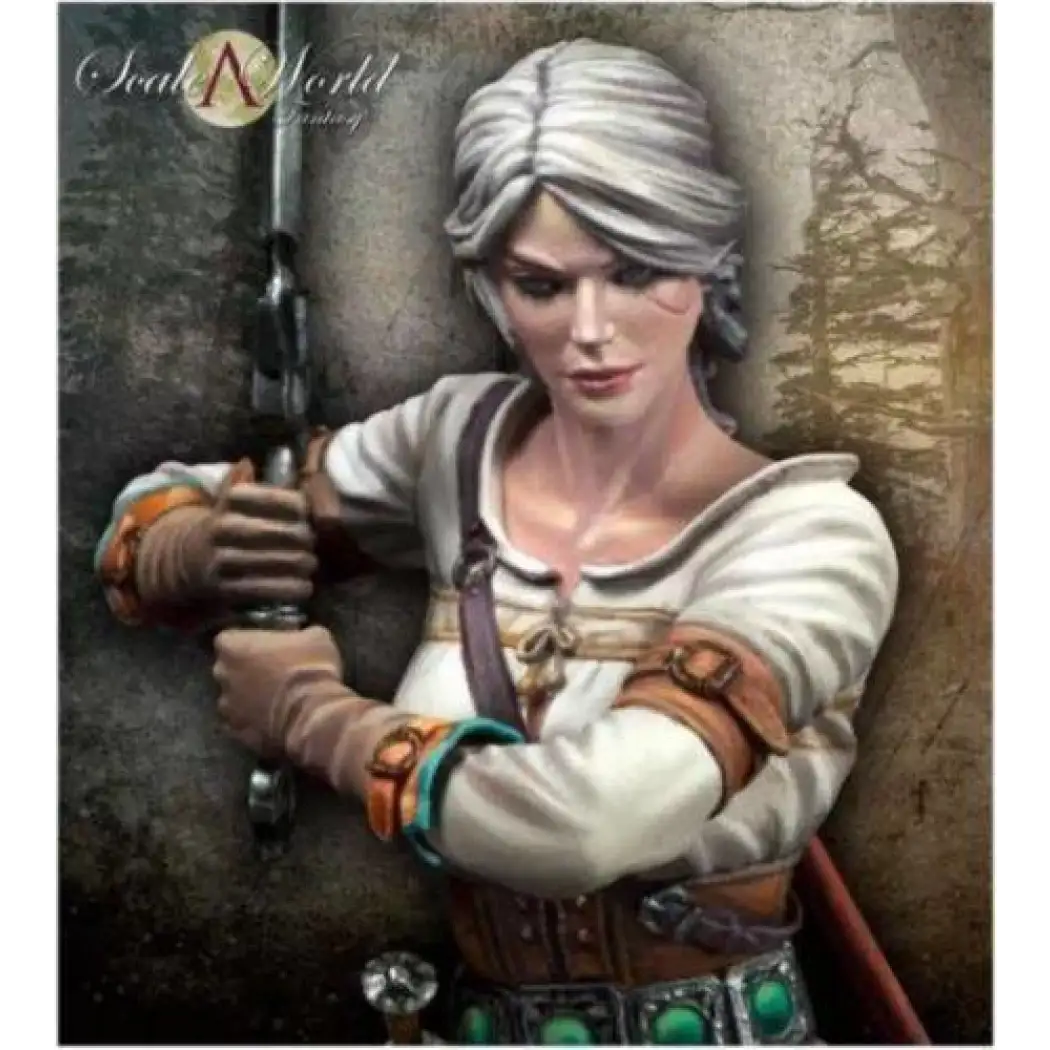 1/24 Resin Model Kit Beautiful Girl Woman Warrior Witch Hunter Unpainted - Model-Fan-Store
