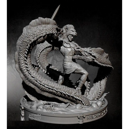 1/24 Resin Model Kit Heracles Hercules Snake Defeats Unpainted A28 - Model-Fan-Store