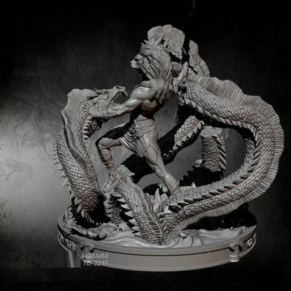 1/24 Resin Model Kit Heracles Hercules Snake Defeats Unpainted A28 - Model-Fan-Store