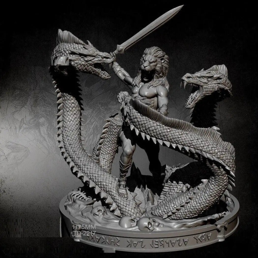 1/24 Resin Model Kit Heracles Hercules Snake Defeats Unpainted A28 - Model-Fan-Store