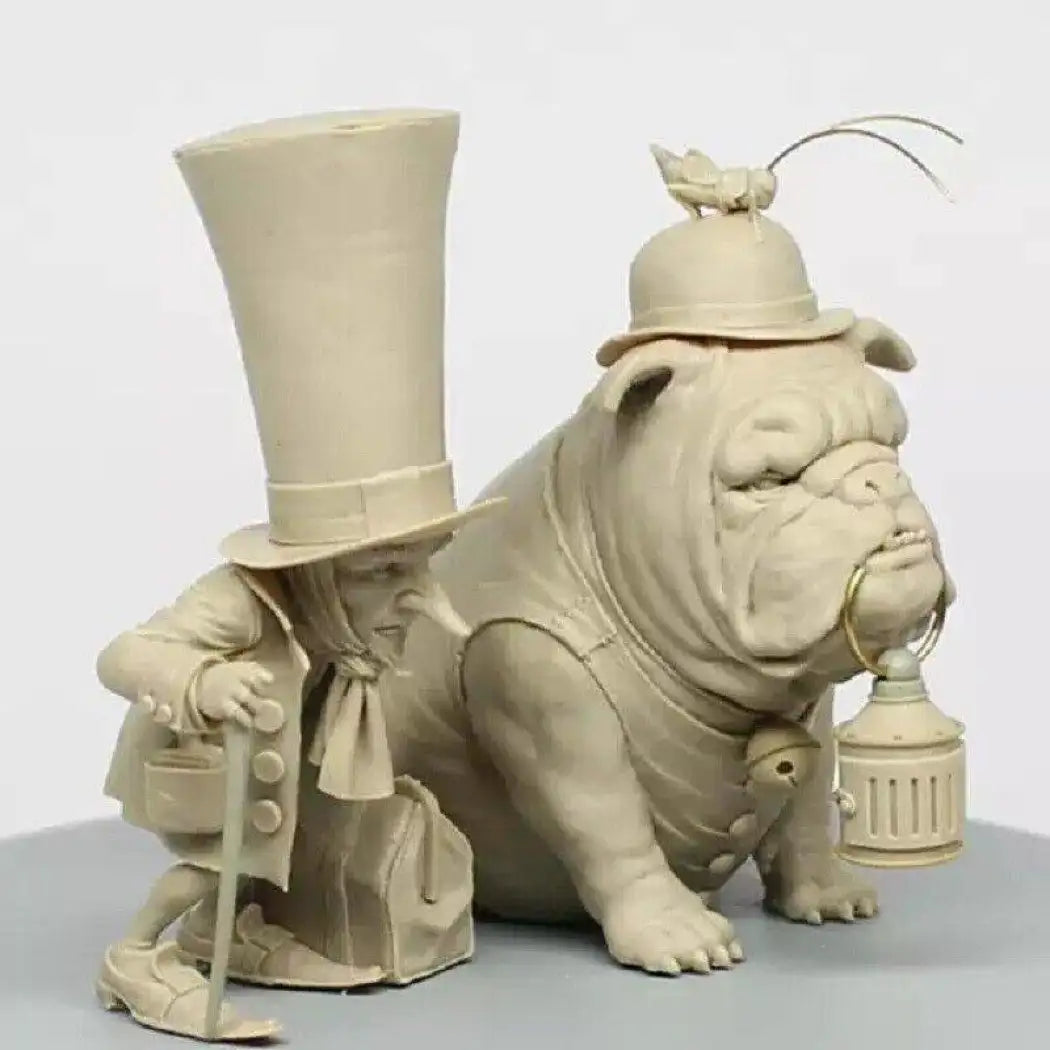 1/32 Resin Model Kit Fairytale Creatures Leprechaun and Bulldog Unpainted - Model-Fan-Store