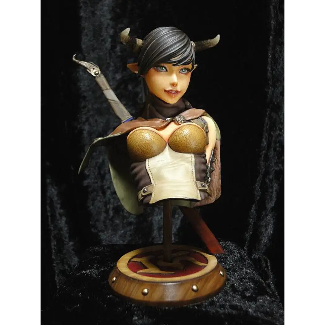 1/6 BUST Resin Model Kit Beautiful Beautiful Girl Warrior Devil Unpainted - Model-Fan-Store