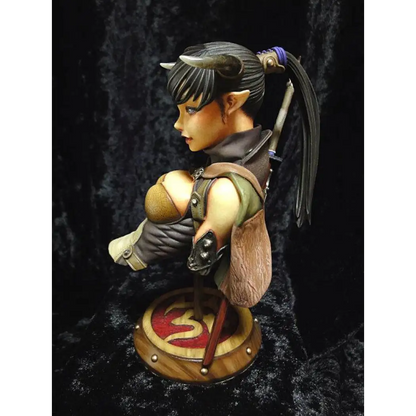 1/6 BUST Resin Model Kit Beautiful Beautiful Girl Warrior Devil Unpainted - Model-Fan-Store