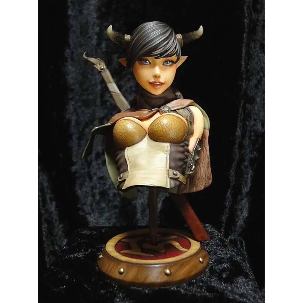 1/6 BUST Resin Model Kit Beautiful Beautiful Girl Warrior Devil Unpainted - Model-Fan-Store