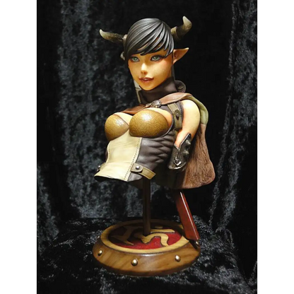 1/6 BUST Resin Model Kit Beautiful Beautiful Girl Warrior Devil Unpainted - Model-Fan-Store