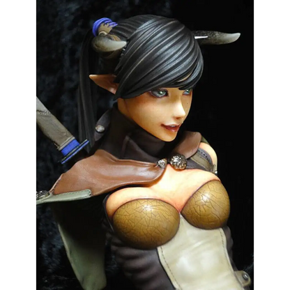 1/6 BUST Resin Model Kit Beautiful Beautiful Girl Warrior Devil Unpainted - Model-Fan-Store