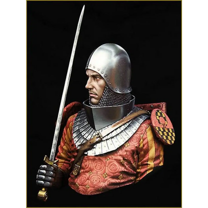 1/10 BUST Resin Casting Model Kit Medieval Knight 14th Century Unpainted - Model-Fan-Store