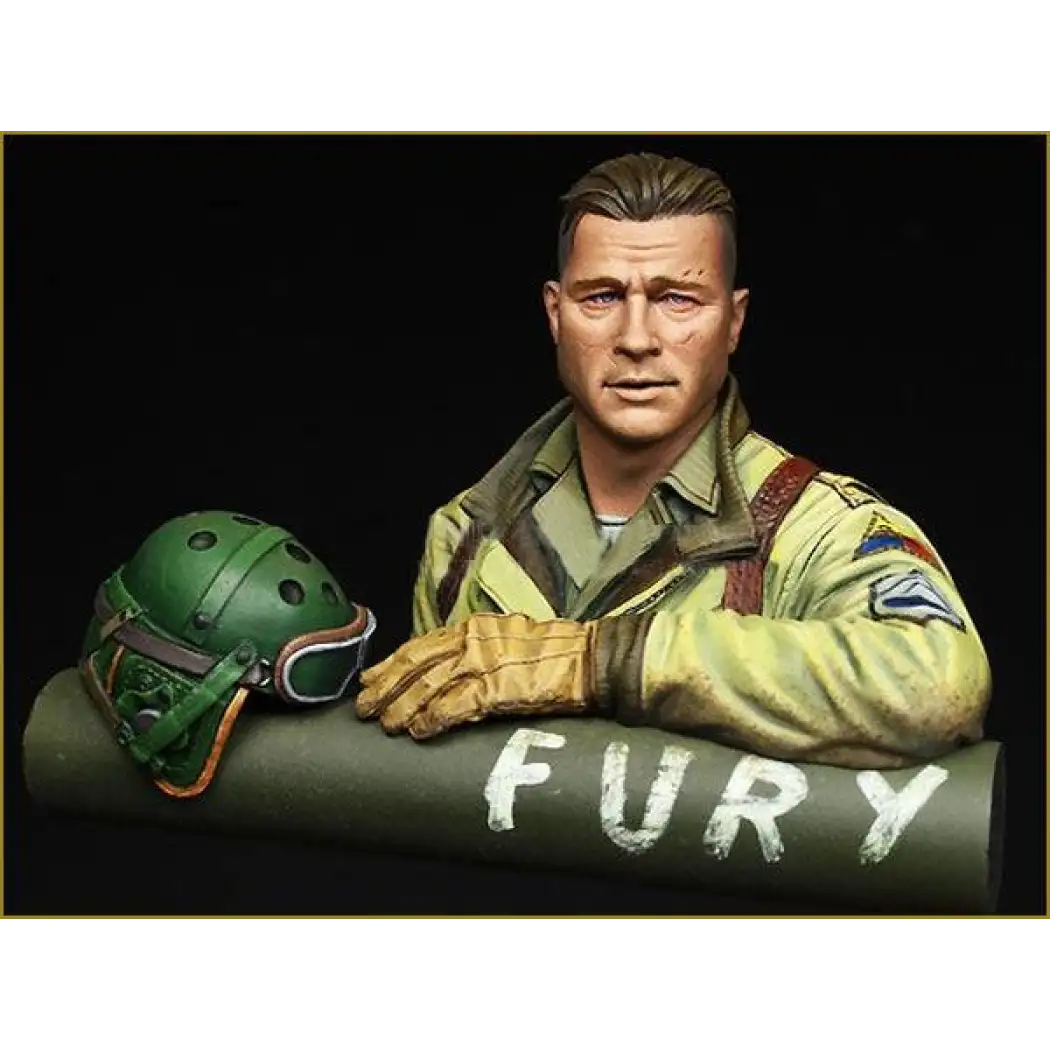 1/10 BUST Resin Casting Model Kit US Army Soldier Fury WW2 Movie Unpainted - Model-Fan-Store