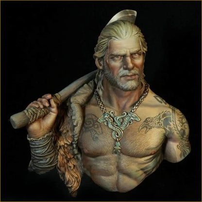 1/10 BUST Resin Model Kit Barbarian Viking Unpainted - Model-Fan-Store