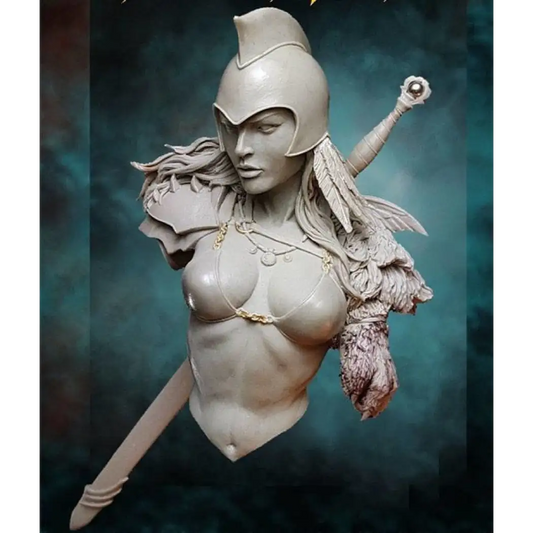 1/10 BUST Resin Model Kit Beautiful Girl Warrior Fantasy Unpainted - Model-Fan-Store