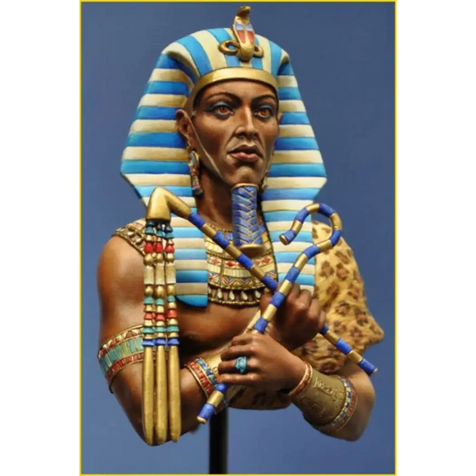 1/10 BUST Resin Model Kit Egyptian Pharaoh Historical Figures Unpainted - Model-Fan-Store