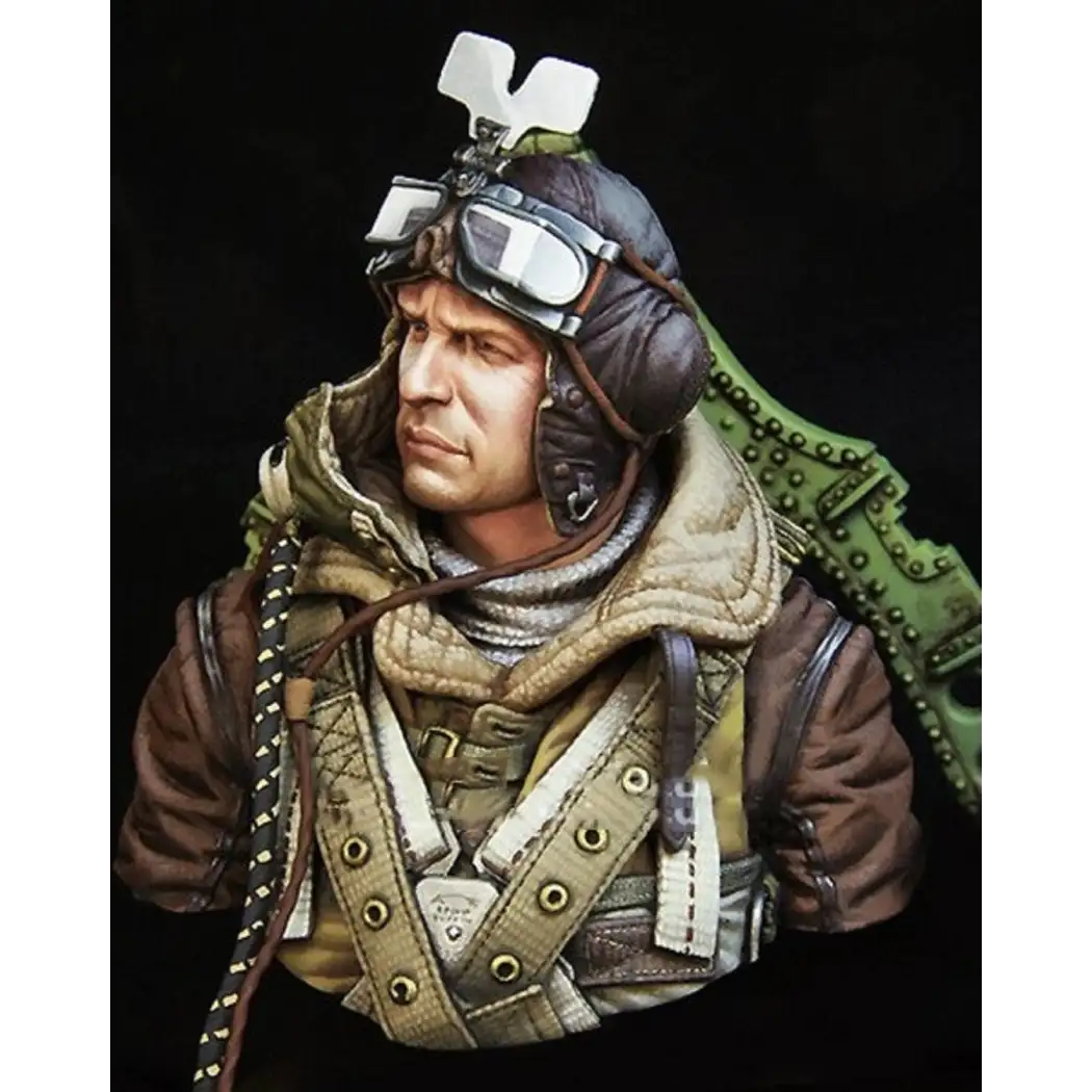 1/10 BUST Resin Model Kit French Airplane Pilot WW2 Unpainted - Model-Fan-Store