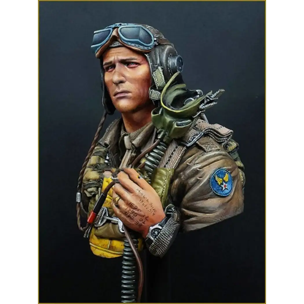 1/10 BUST Resin Model Kit US Air Force Pilot WW2 Unpainted - Model-Fan-Store