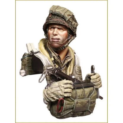 1/10 BUST Resin Model Kit US Paratrooper WW2 Unpainted - Model-Fan-Store