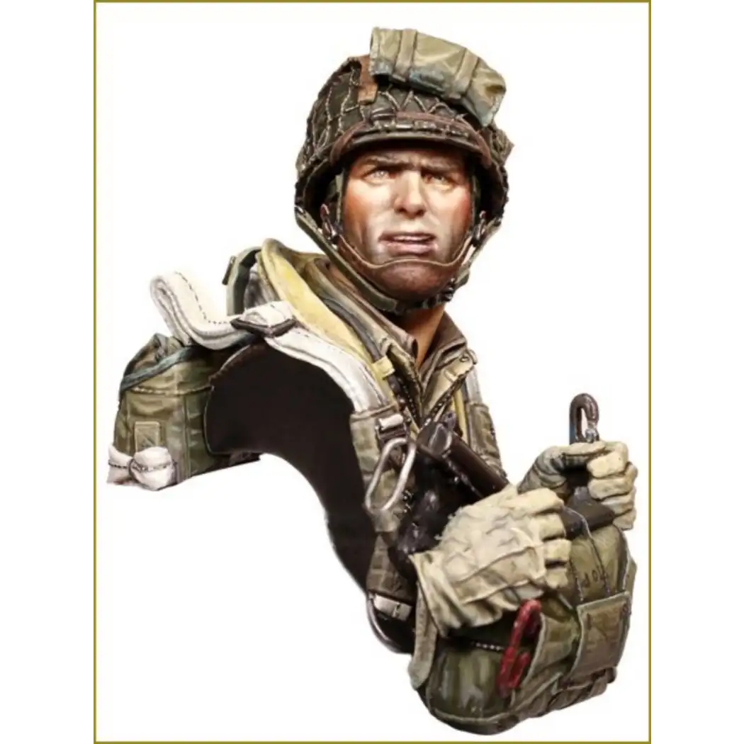 1/10 BUST Resin Model Kit US Paratrooper WW2 Unpainted - Model-Fan-Store