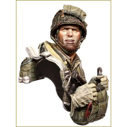 1/10 BUST Resin Model Kit US Paratrooper WW2 Unpainted - Model-Fan-Store