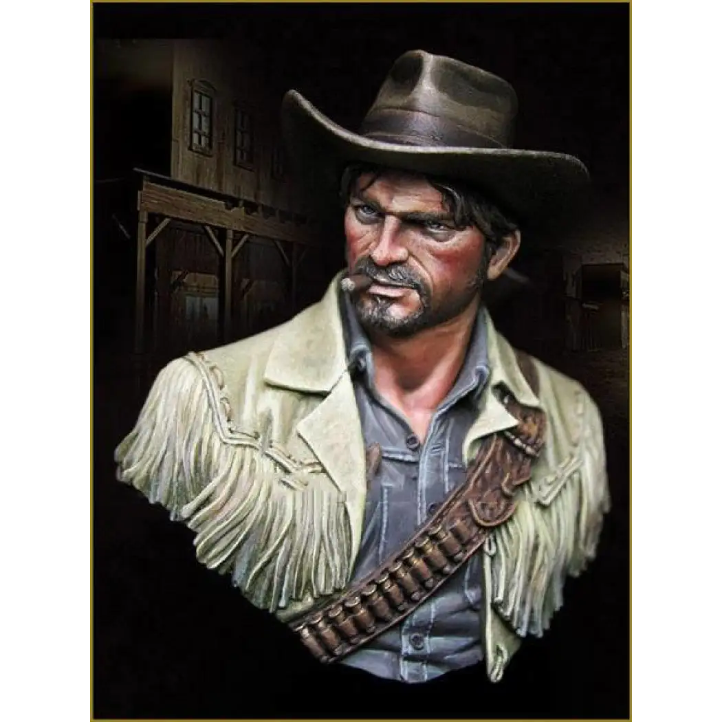 1/10 BUST Resin Model Kit Wild West Shooter Western Cowboy Unpainted - Model-Fan-Store