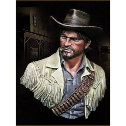 1/10 BUST Resin Model Kit Wild West Shooter Western Cowboy Unpainted - Model-Fan-Store