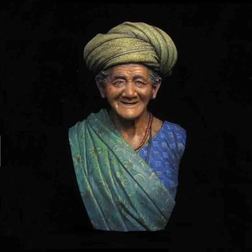 1/12 BUST Resin Model Kit Old Indonesian Woman Unpainted - Model-Fan-Store