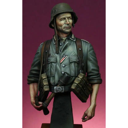 1/9 BUST Resin Model Kit German Soldier Infantryman WW2 Unpainted - Model-Fan-Store