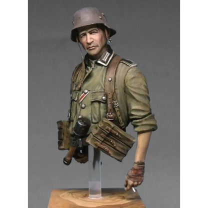 1/9 BUST Resin Model Kit German Soldier Infantryman WW2 Unpainted - Model-Fan-Store