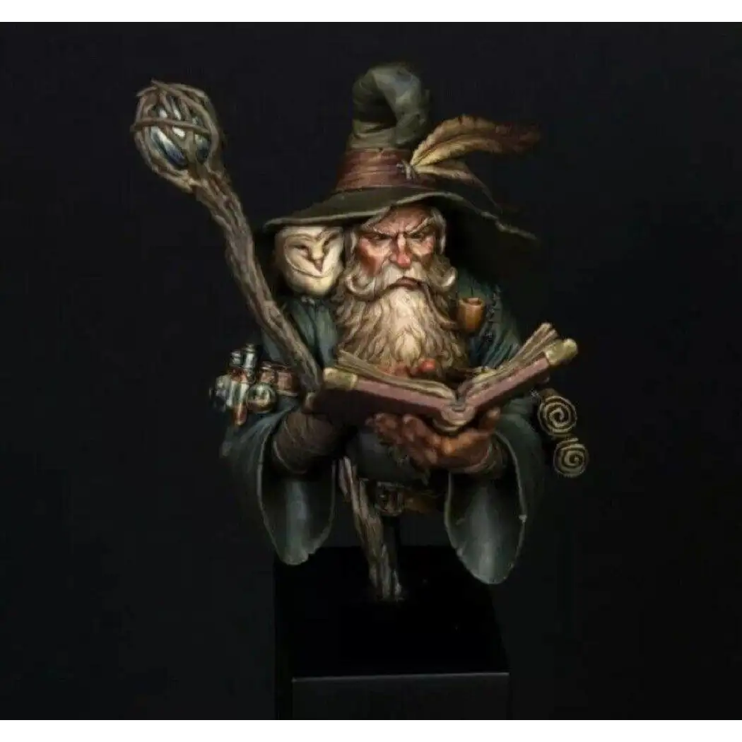 1/12 BUST 80mm Resin Model Kit Elder Mage Wizard Unpainted - Model-Fan-Store