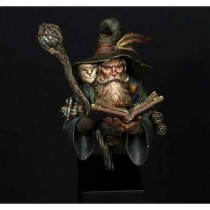 1/12 BUST 80mm Resin Model Kit Elder Mage Wizard Unpainted - Model-Fan-Store