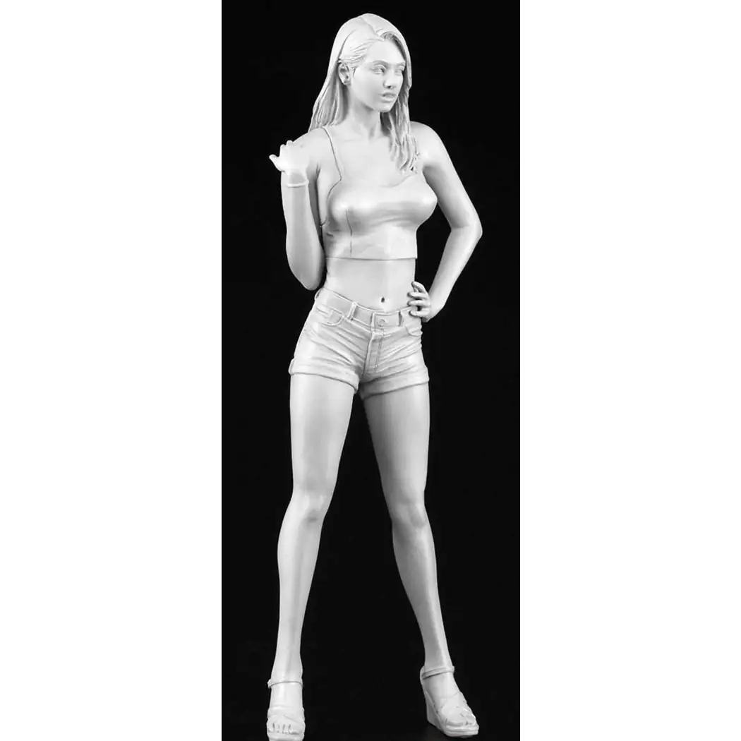 1/12 Resin Model Kit Modern Beautiful Girl Fantasy Unpainted - Model-Fan-Store