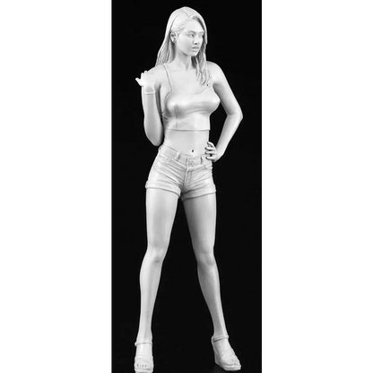 1/12 Resin Model Kit Modern Beautiful Girl Fantasy Unpainted - Model-Fan-Store