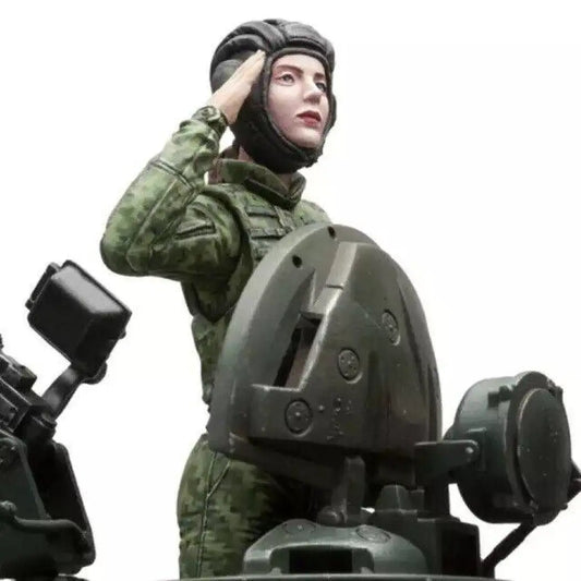 1/16 Resin Model Kit Beautiful Girl Modern Russian Soldier no tank Unpainted - Model-Fan-Store