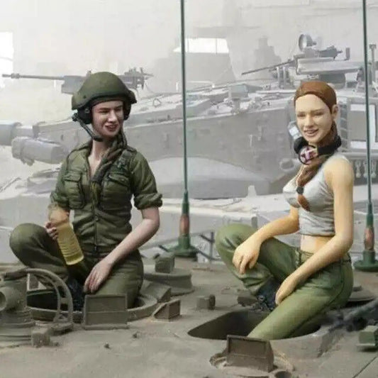 1/16 Resin Model Kit Beautiful Girls Modern Soldiers IDF no Tank Unpainted - Model-Fan-Store