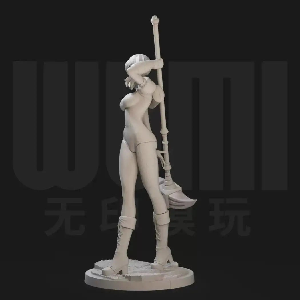 1/18 Resin Model Kit Beautiful Girl Fighter Monster Slayer Fantasy Unpainted - Model-Fan-Store