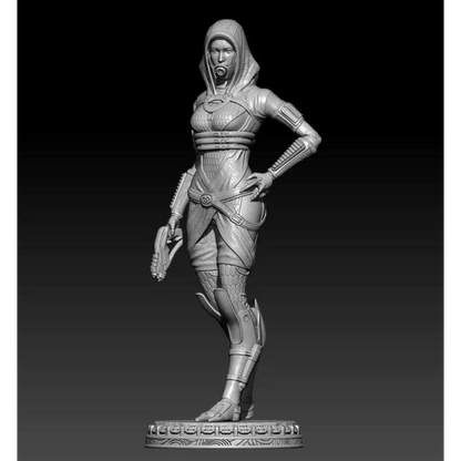 1/24 75mm Resin Model Kit Beautiful Girl Alien Space Mercenary Unpainted - Model-Fan-Store