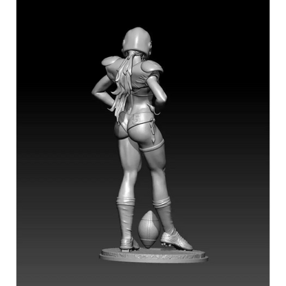 1/24 75mm Resin Model Kit Beautiful Girl American Football Unpainted - Model-Fan-Store