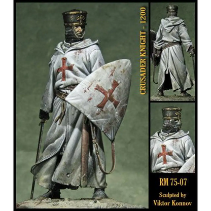 1/24 75mm Resin Model Kit Medieval Knight Crusader Unpainted - Model-Fan-Store