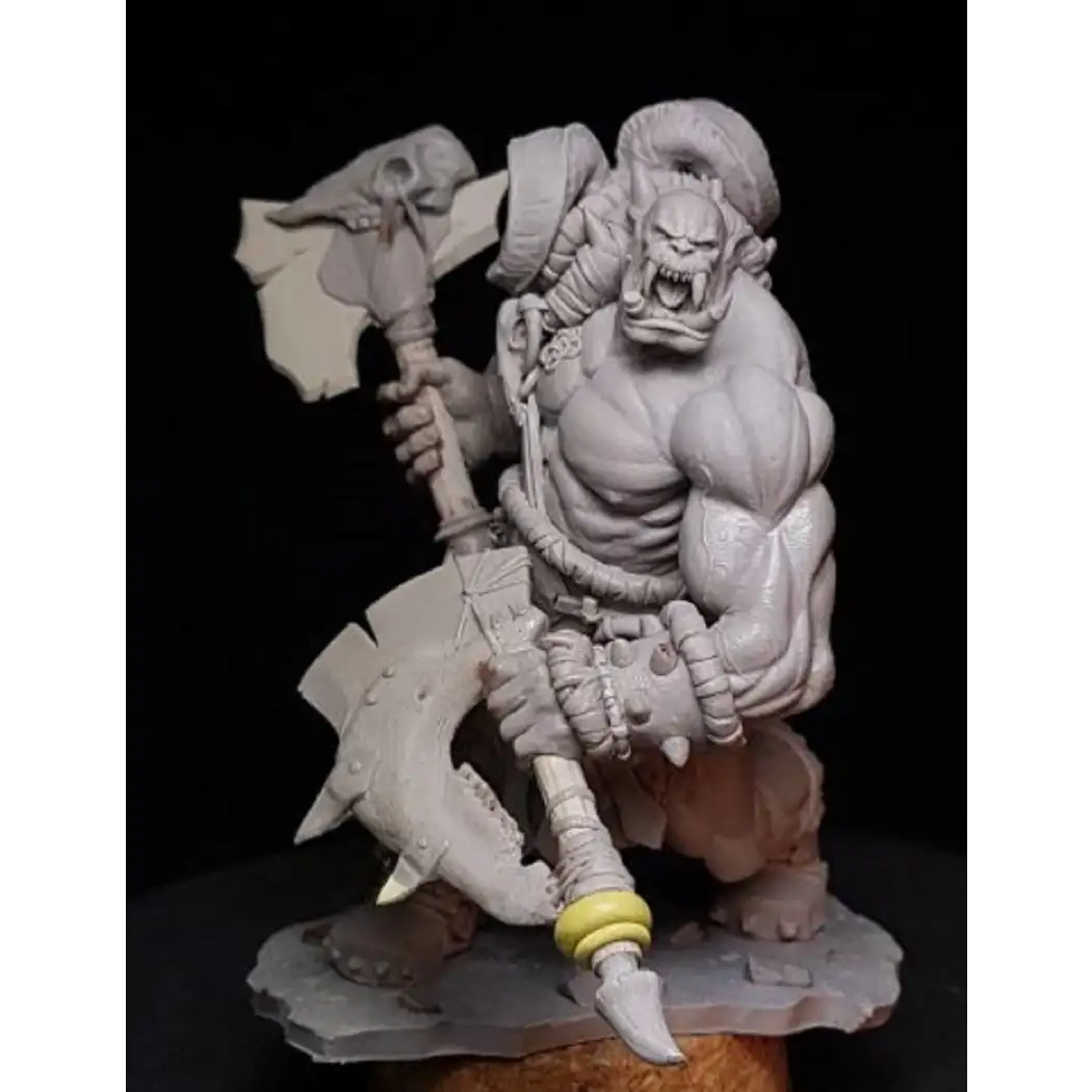 1/24 75mm Resin Model Kit Orc Warrior Warcraft Unpainted - Model-Fan-Store