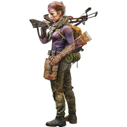 1/24 Resin Model Kit Beautiful Girl Stalker Post Apocalypse Unpainted - Model-Fan-Store