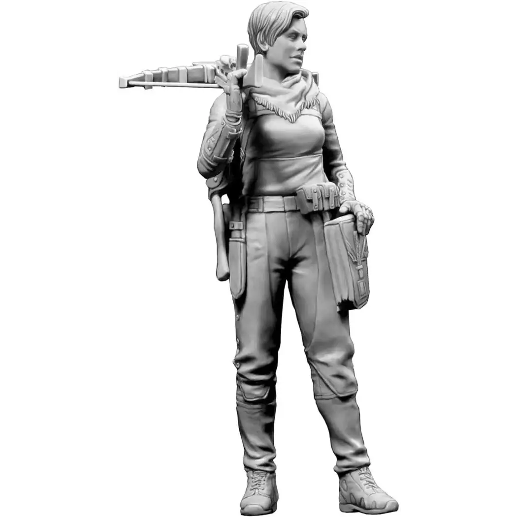 1/24 Resin Model Kit Beautiful Girl Stalker Post Apocalypse Unpainted - Model-Fan-Store