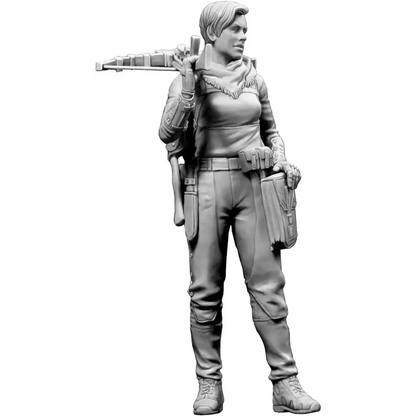 1/24 Resin Model Kit Beautiful Girl Stalker Post Apocalypse Unpainted - Model-Fan-Store