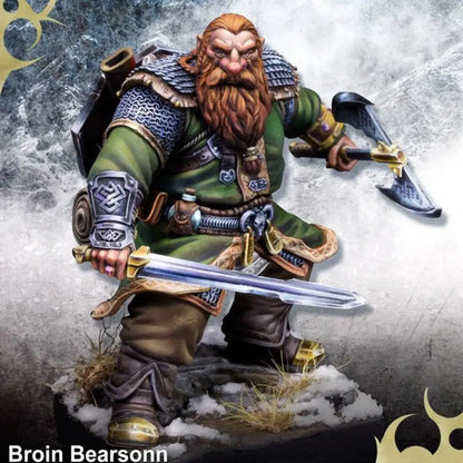 1/24 Resin Model Kit Dwarf Warrior Warcraft Unpainted - Model-Fan-Store