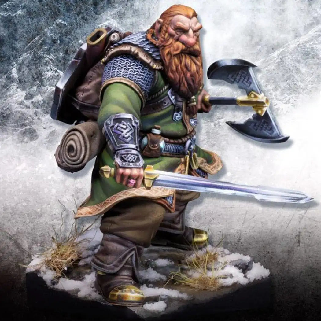 1/24 Resin Model Kit Dwarf Warrior Warcraft Unpainted - Model-Fan-Store