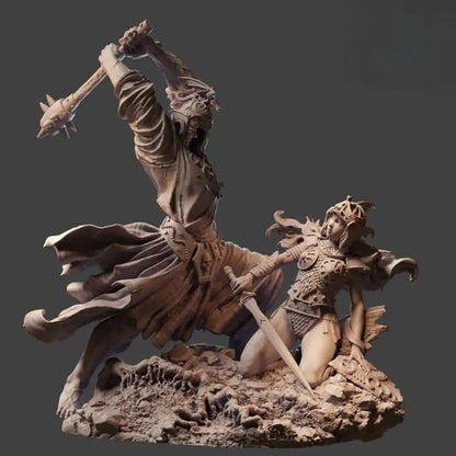 1/24 Resin Model Kit Eowyn and Nazgul Lord Unpainted - Model-Fan-Store