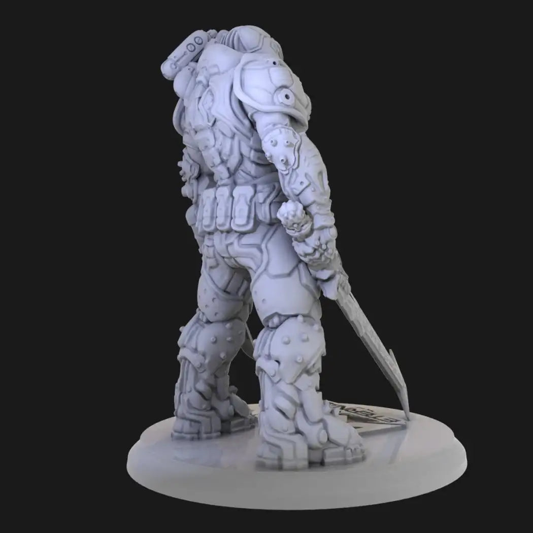 1/24 Resin Model Kit Space Mercenary Monster Future Fantasy Unpainted - Model-Fan-Store